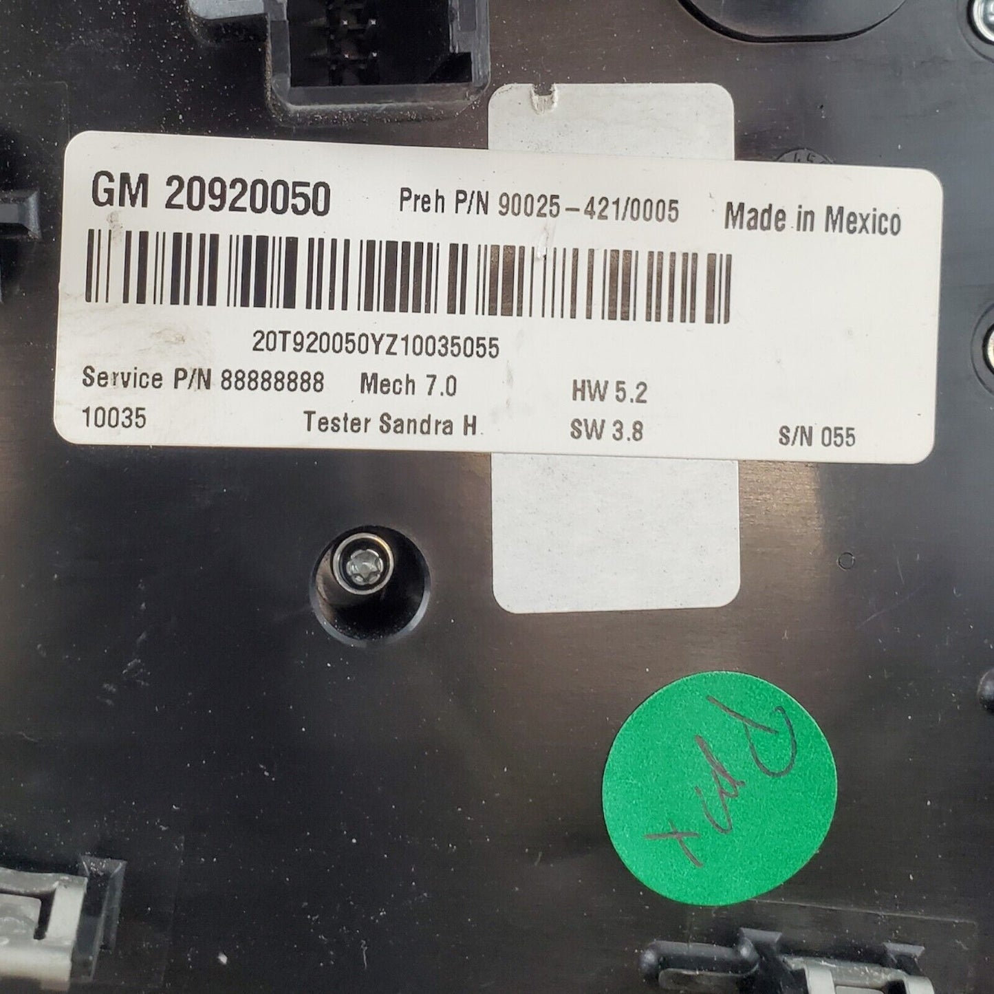 OEM Used 2010-2012 Chevrolet Equinox Radio Switch Climate Control Panel 20920050