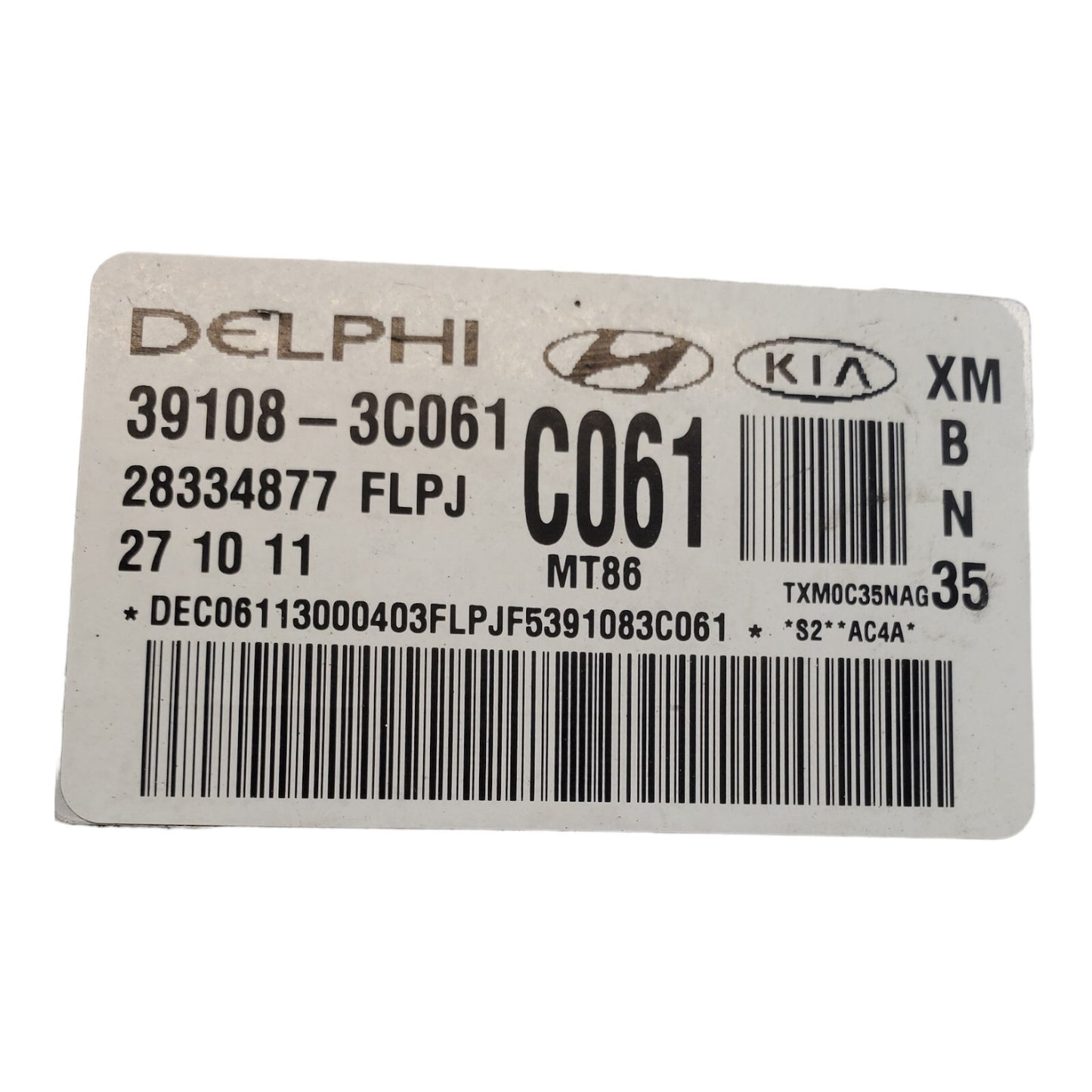 ✅11-13 SORENTO Engine ECM Electronic Control Module 3.5L 391083C061 39108-3C061