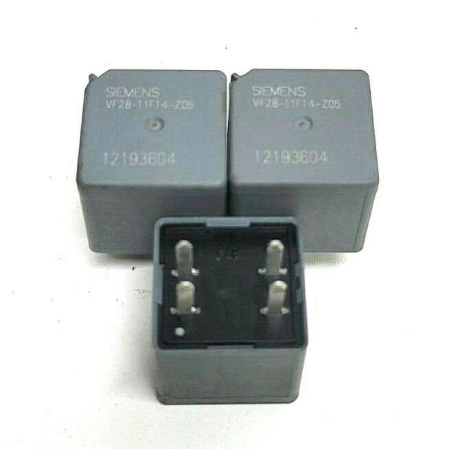✅ (Lot of 3) SIEMENS 4 Pins Relay VF28-11F14-Z05 12193604 OEM (3604)