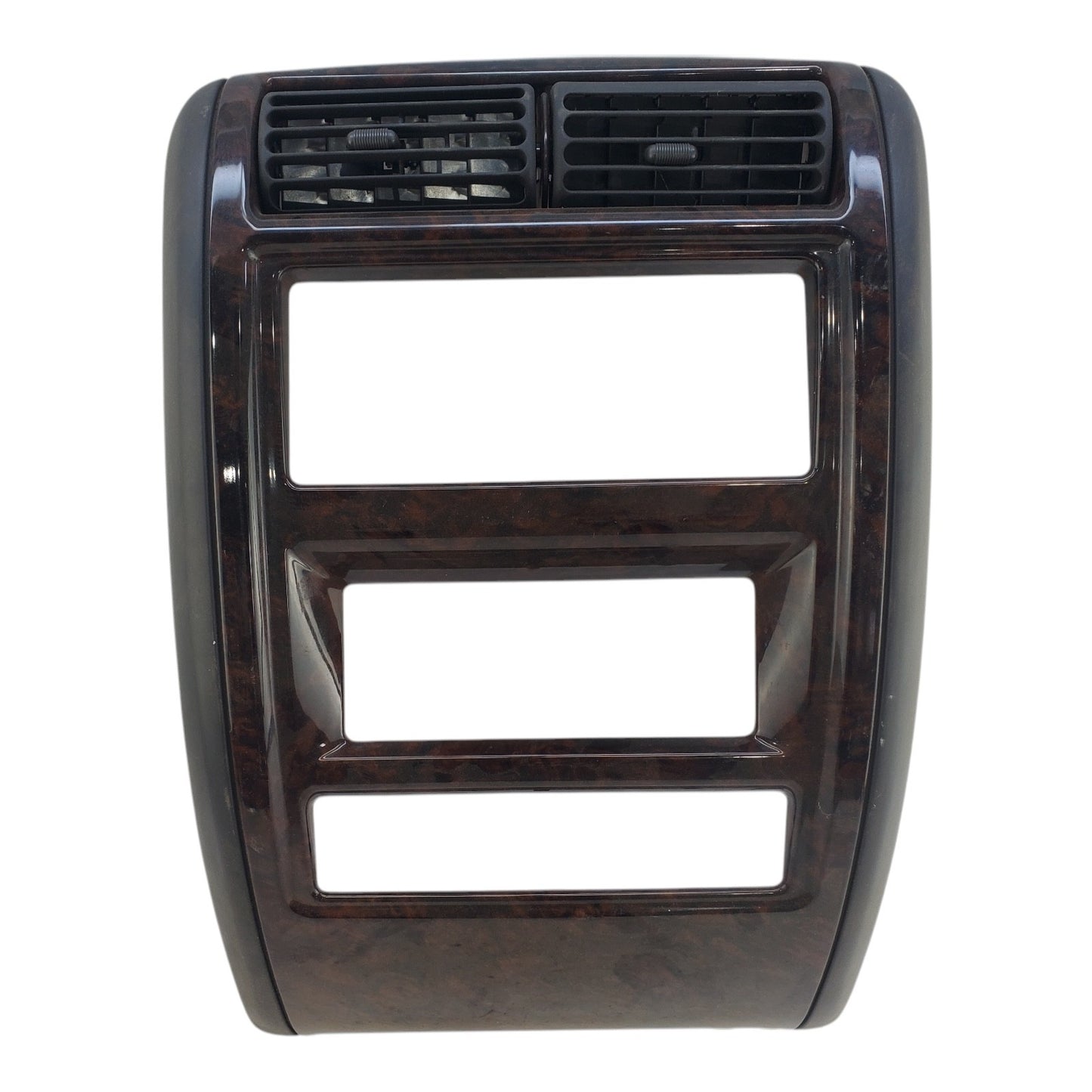 97-01 Jeep Cherokee XJ Limited Woodgrain Dash Radio Bezel OEM Agate