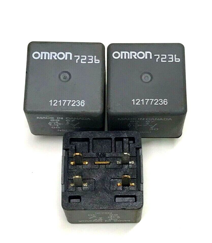 ✅ (Lot of 3) GM Omron 4 Pins Relay 12177236 OEM (7236)