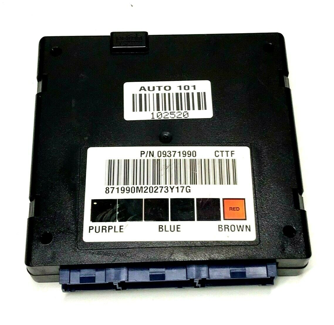 2000 2002 GM BCM PROGRAMMED TO YOUR VIN 09371990 BODY CONTROL MODULE ...