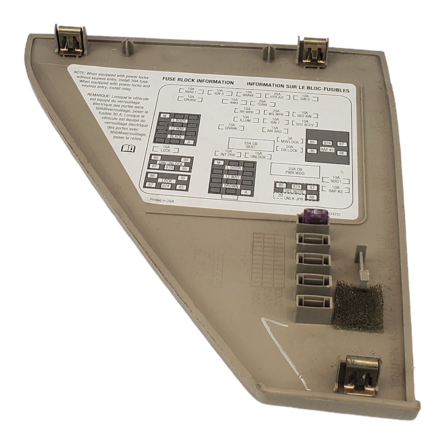 ✅00 01 02 03 04 05 06 Yukon, Sierra, Tahoe Left Dash Fuse Panel Cover 15771385