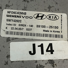 06-08 Hyundai Sonata 2.4L Engine Control Module ECM Computer 39100-25130