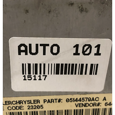 03 05 Dodge Caravan Power Module Fuse Box Relay Control Unit 05144506AD