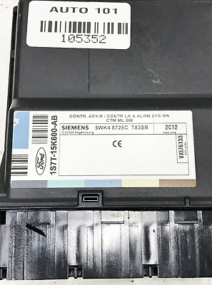 01-04 FORD FOCUS LOCK / ALARM MODULE 1S7T-15K600-AB