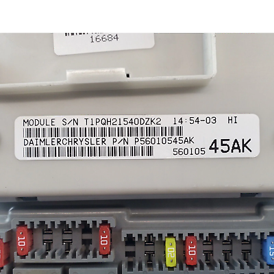 05 Jeep Liberty Body Control Module Fuse Box 56010545AK