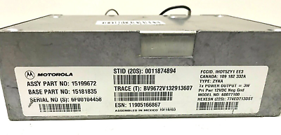 03-04 Buick Rainier OnStar Control Module Computer Motorola 15199672 GM