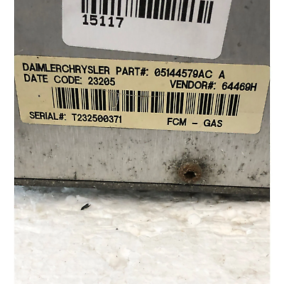 03 05 Dodge Caravan Power Module Fuse Box Relay Control Unit 05144506AD