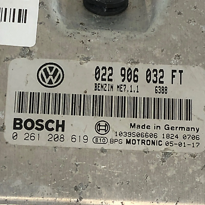 04-05 VW TOUAREG 3.2L Engine Control Module ECM Computer 022 906 032 FT