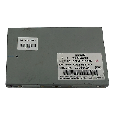 03 INFINITI FX45 INFORMATION GPS SCREEN MAIN CONTROL MODULE 28330CG100