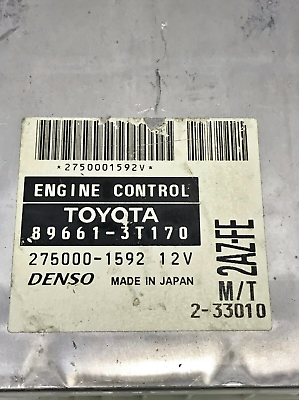 02 Toyota Camry 4CYL Engine Control Module ECM Computer 89661-3T170