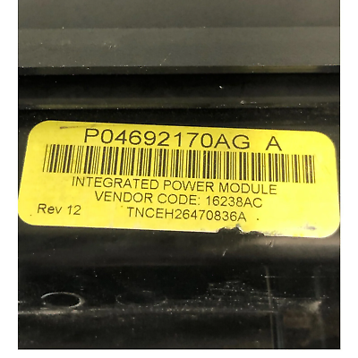 06 Dodge Charger Fuse Box Junction OEM Module 04692170AG