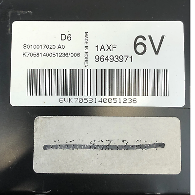 04 Suzuki Verona Engine Control Module ECM Computer 96493971