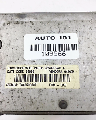 03-05 Dodge Caravan Power Module Fuse Box Relay Control Unit 05144506AE