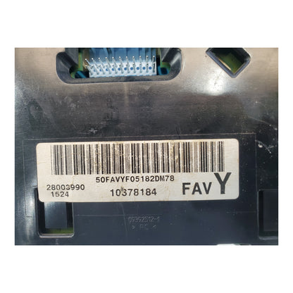 Programmed 2004-2007 CHEVROLET EXPRESS USED INSTRUMENT CLUSTER P#10378184