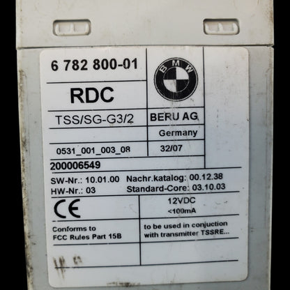 ✅ 06-10 BMW 550i Tire Pressure Monitoring System Control Module 6782800-01 OEM