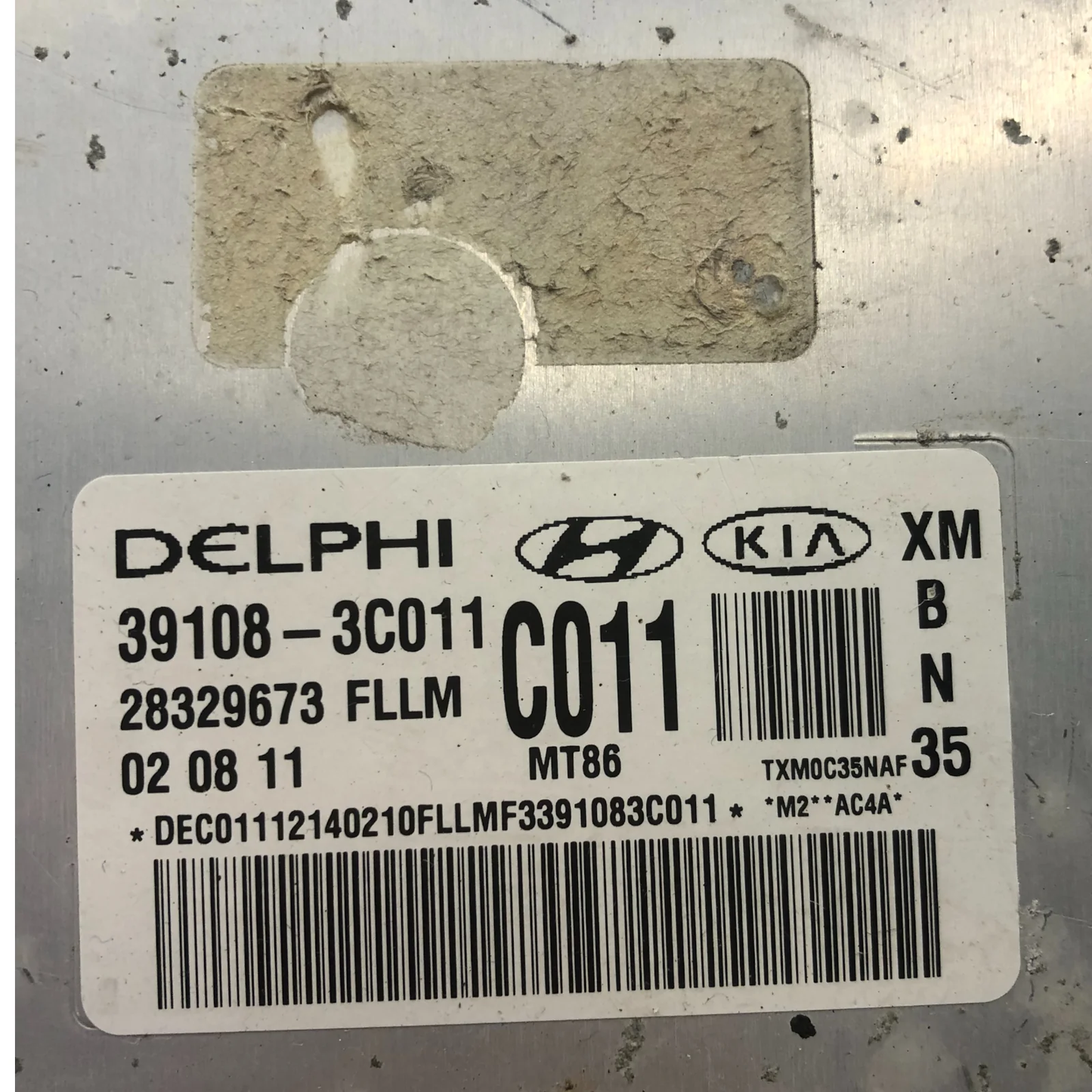 11-13 Kia Sorento Engine Control Module ECM Computer 39108-3C011