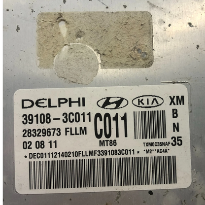 11-13 Kia Sorento Engine Control Module ECM Computer 39108-3C011