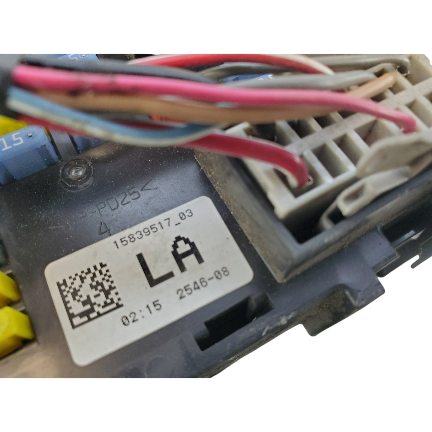 07 Chevrolet Tahoe LT 1500 5.3L 4X4 Under Dash Fuse Relay Box 15839517_03