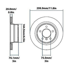 2008-2013 BMW 128i Rear Disc Brake Rotor