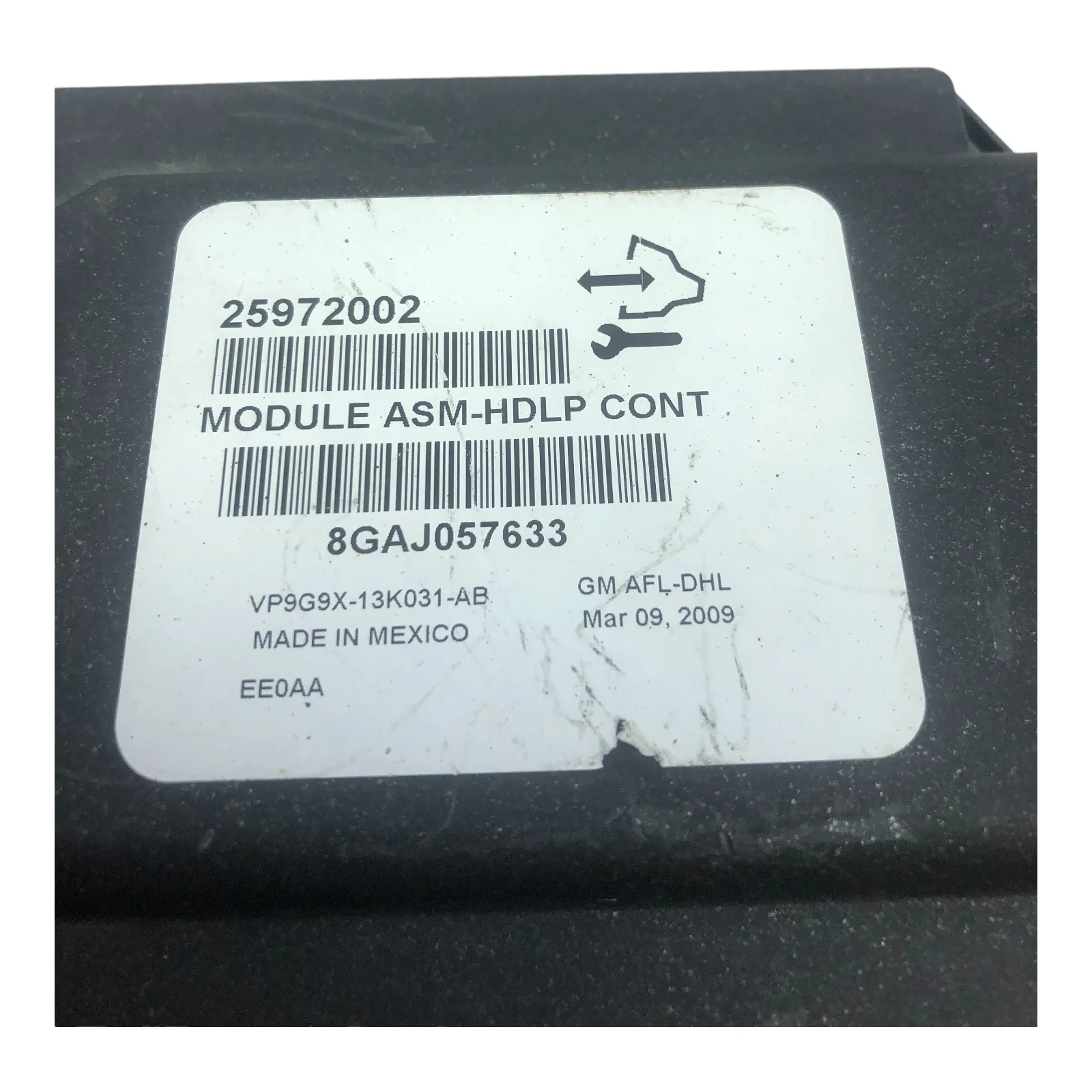 08-09 Cadillac CTS Headlight Leveling Control Module 25972002