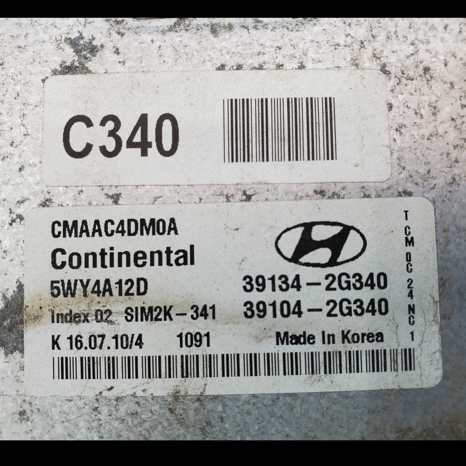 ENGINE COMPUTER HYUNDAI SANTA FE 2010 2011 2012 39104-2G340 39134-2G340 2.4L OEM