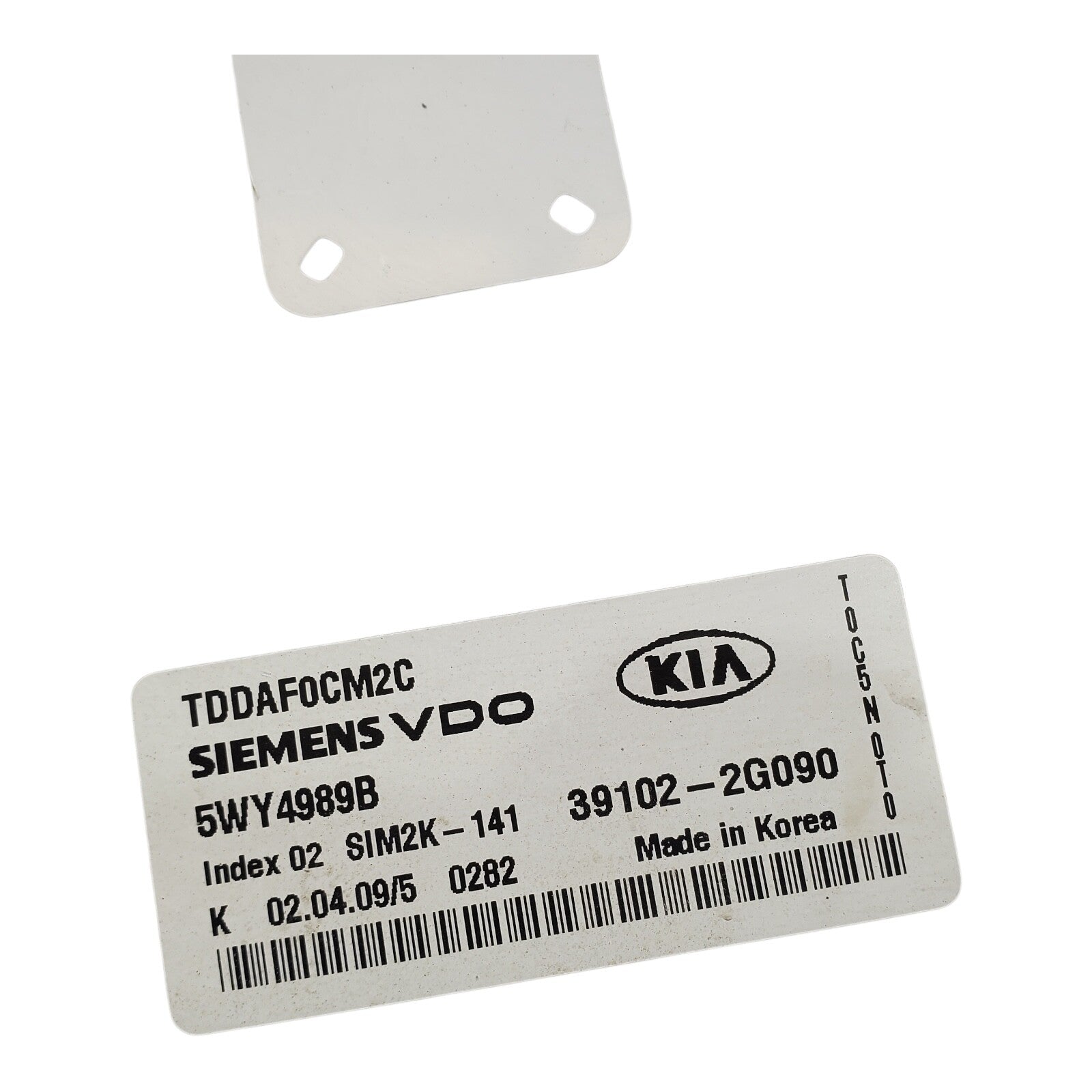 2010 10 KIA FORTE Engine ECM Control Module 2.0L AT 39102-2G090 391022G090