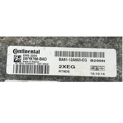 ✅ 11 FORD FIESTA Engine Control Module ECM Computer BA61-12A650-EG