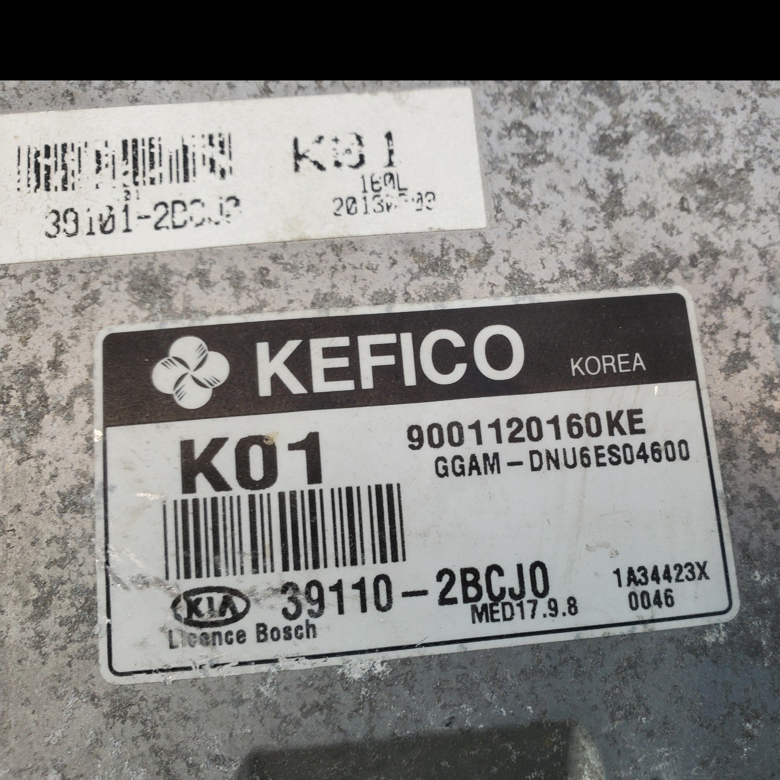 12 13 Kia Soul 39110-2BCJ0 Computer Brain Engine Control ECU ECM EBX Module