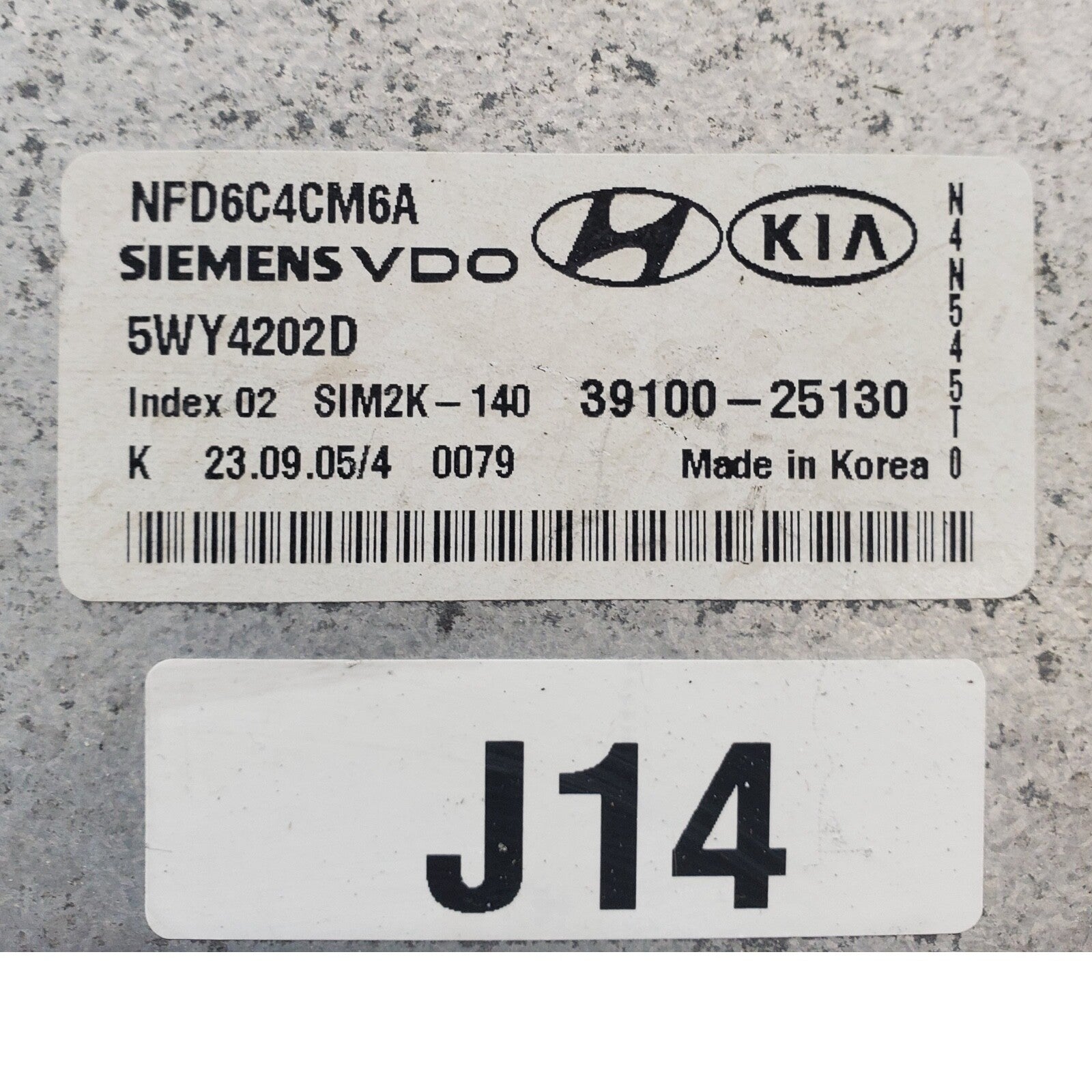 ✅ 06-08 Hyundai Sonata 2.4L Engine Control Module ECM Computer 39100-25130