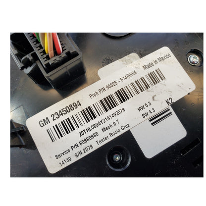 2012-2017  GMC Terrain  Radio Control Panel  A/C Heat Temp Control 23450894