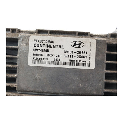 11-14 Hyundai Sonata 39111-2G661 Computer Brain Engine Control ECU ECM ModuleOpe