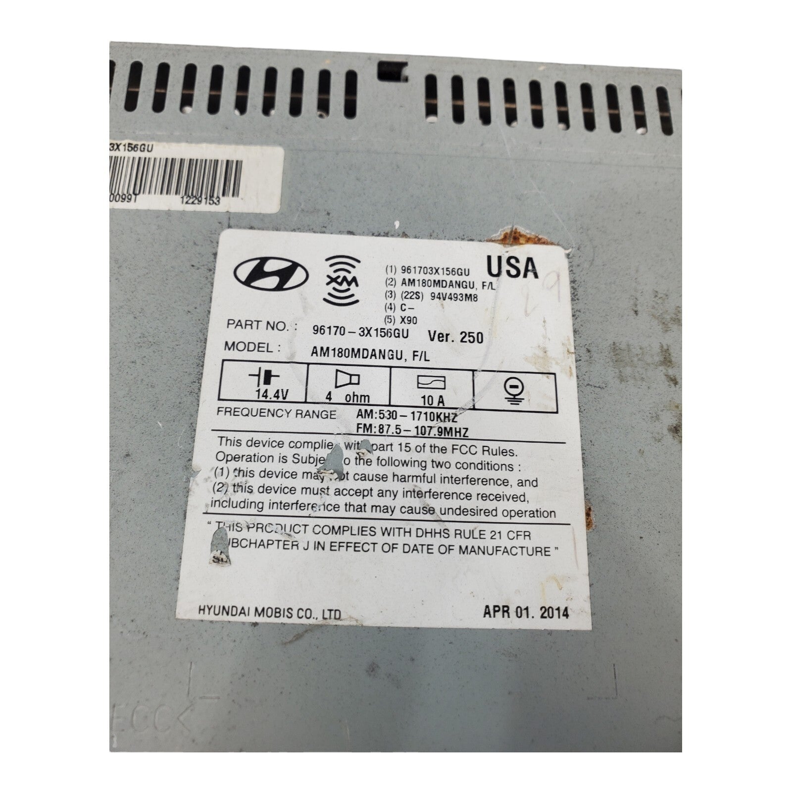 ✅2014-2016 Hyundai Elantra Radio Reciever CD Player OEM 961703X156GU