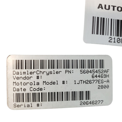 ✅2001 Dodge Dakota Central Timing Module Alarm CTM BCM 56045452AF