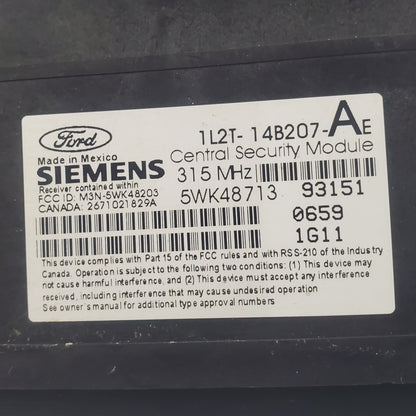 02 FORD EXPLORER REMOTE KEYLESS ENTRY MODULE 1L2T-14B207-AE