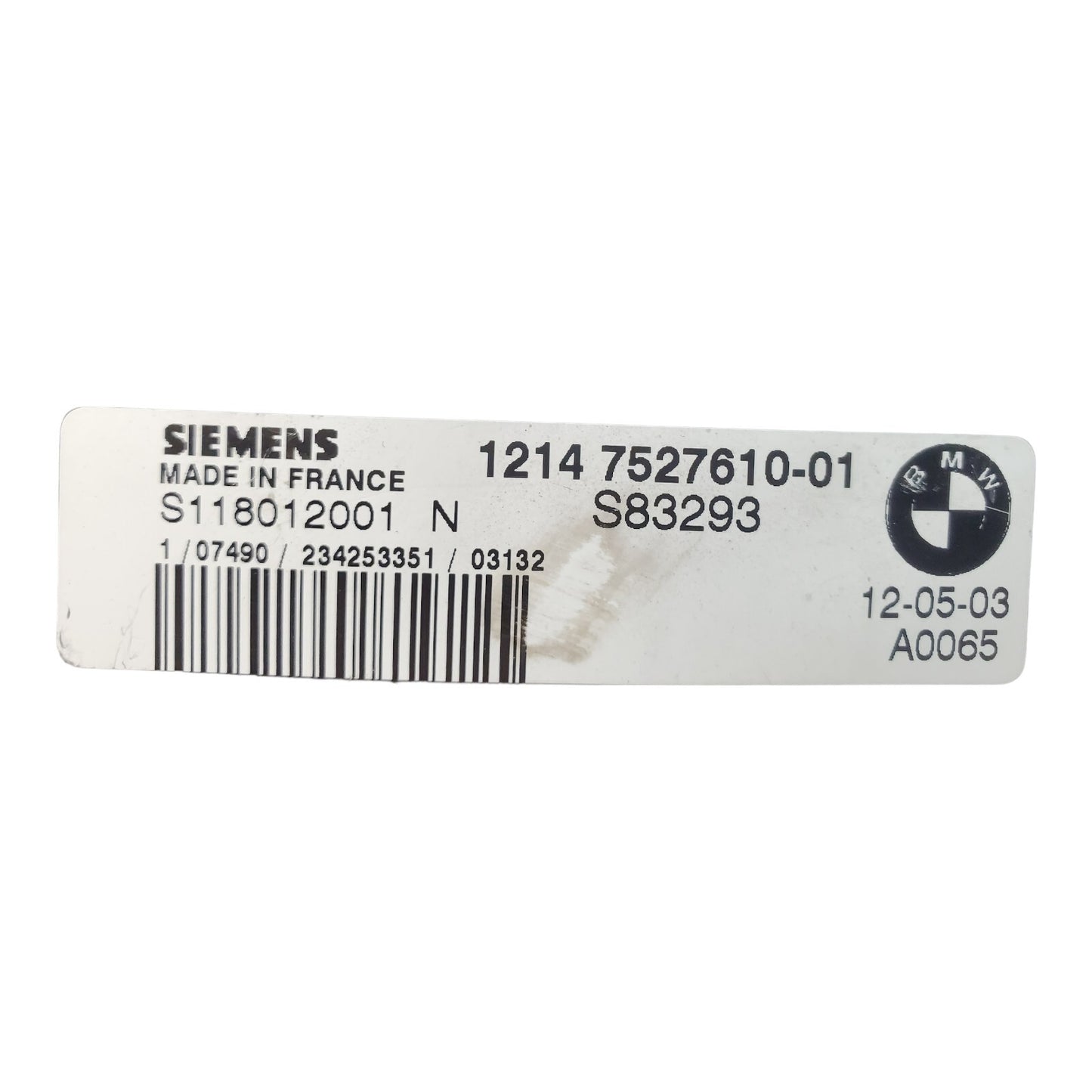 02 03 04 Mini Cooper S Genuine OEM Engine Computer ECU ECM 7527610