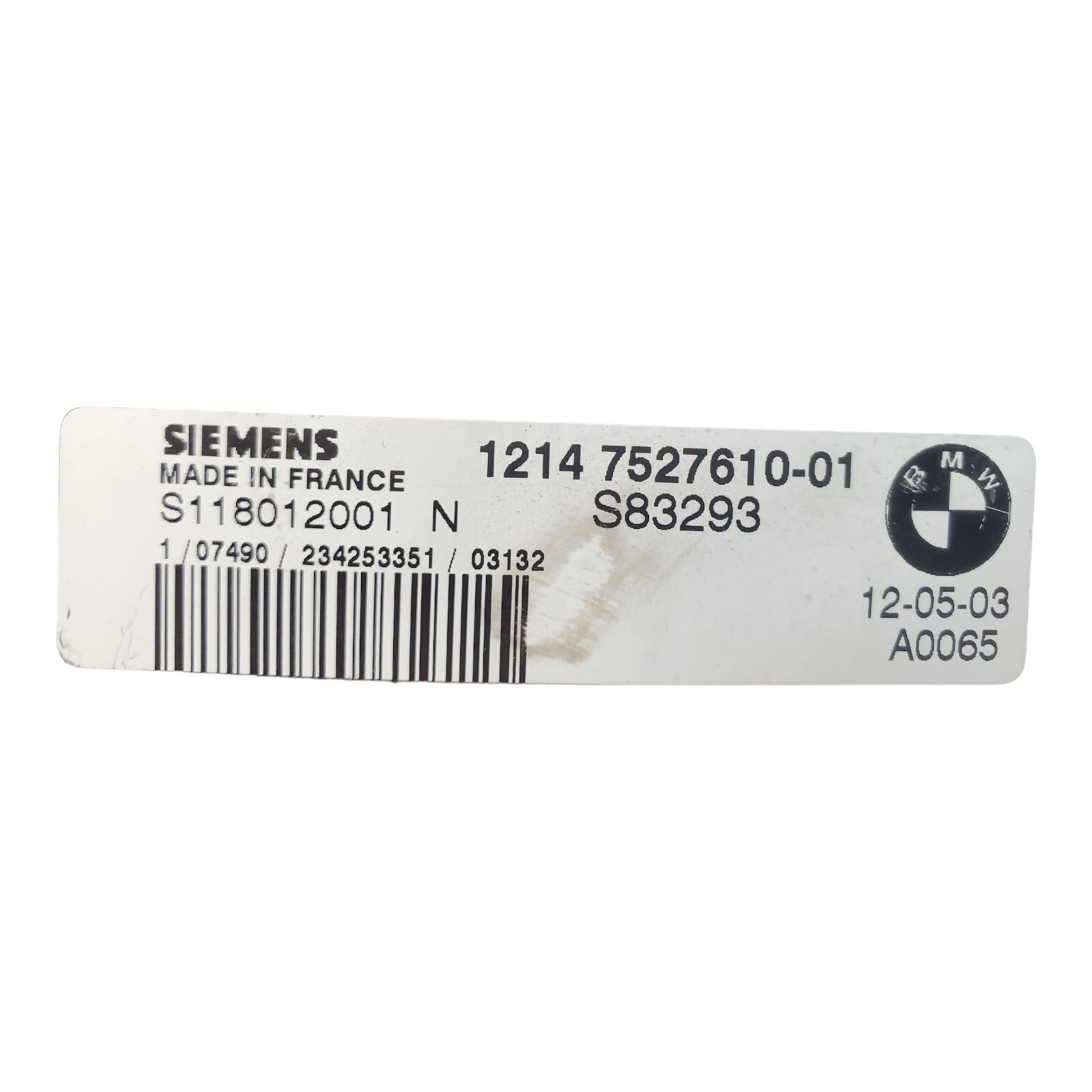 02 03 04 Mini Cooper S Genuine OEM Engine Computer ECU ECM 7527610