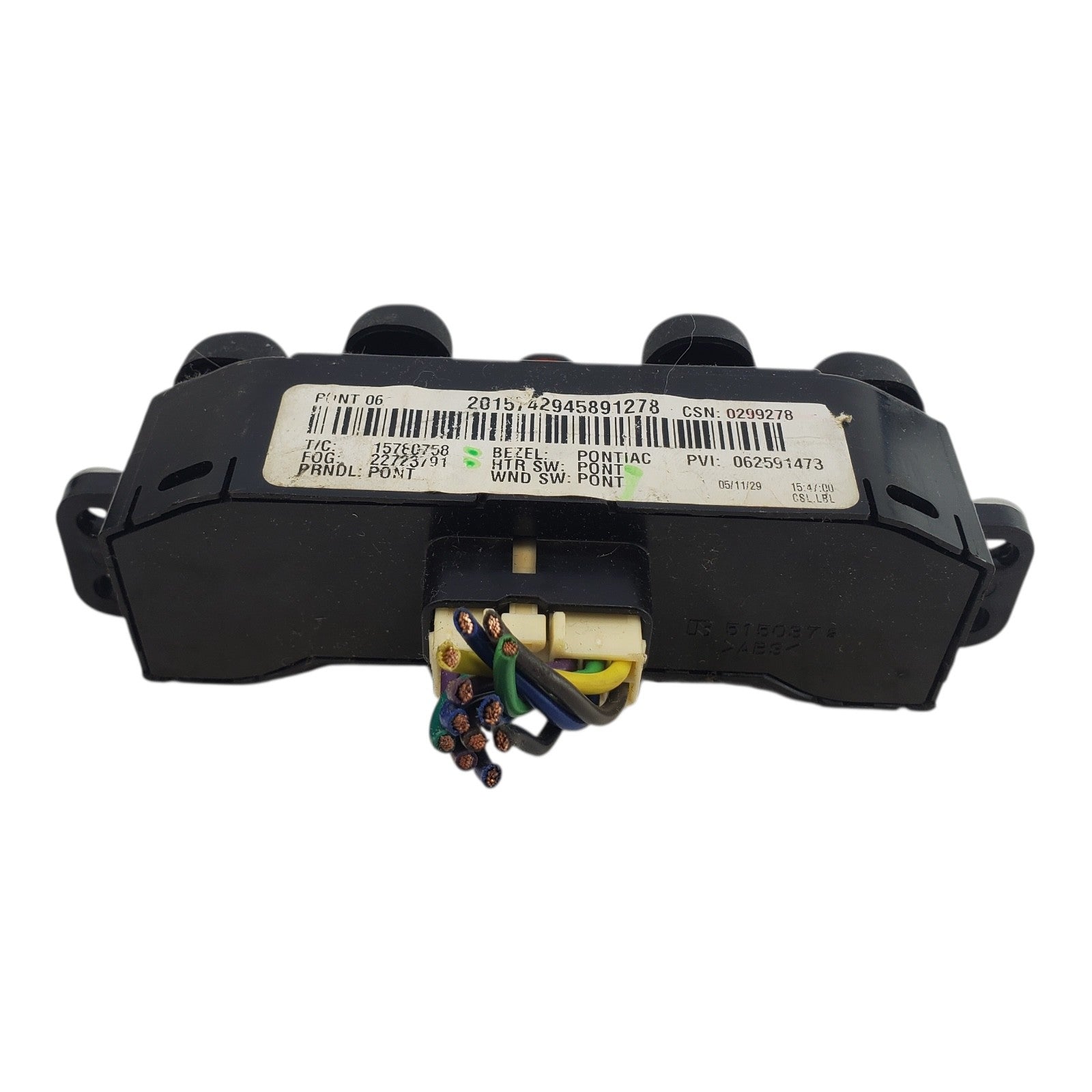 05 06 07 Chevrolet HHR MASTER Window Switch Control Power DRIVER #138-S