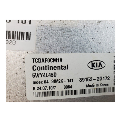 10 Kia Forte Koup Engine Computer Assembly Tested 39152-2G172