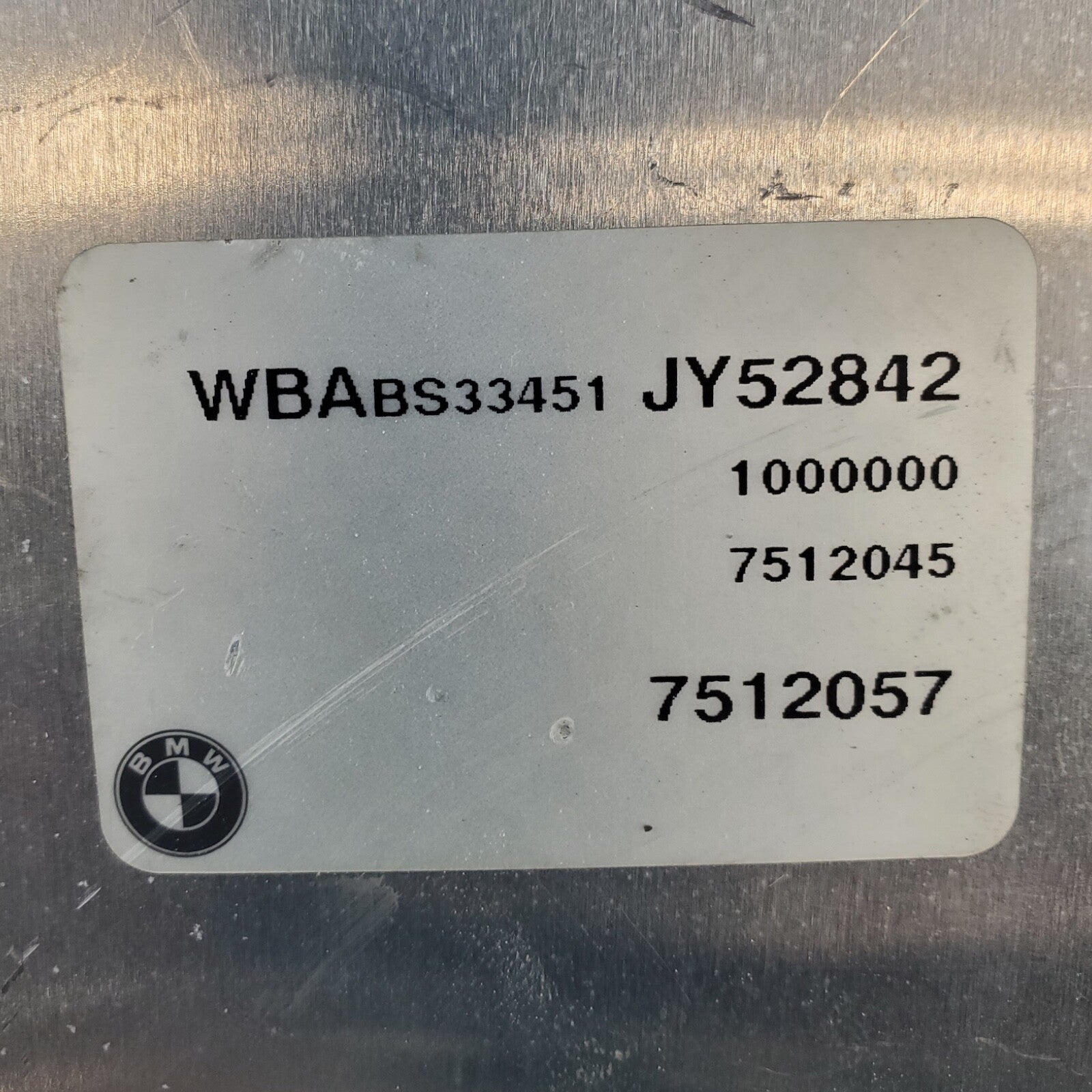 2001 BMW 325I SEDAN OEM TRANSMISSION COMPUTER CONTROL MODULE TCU 7512045 02 03