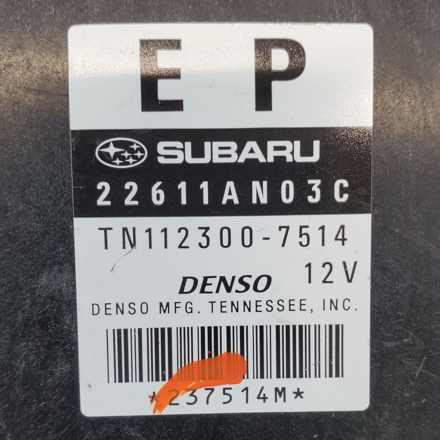 Subaru Legacy 2008 2.5 Engine Control Module Unit ECU 22611AN03C TN112300-7514