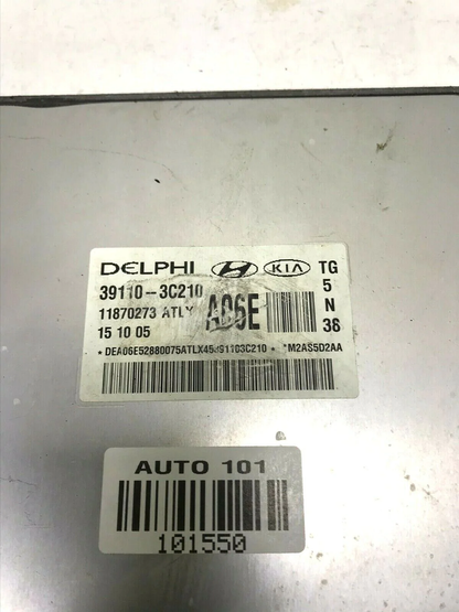 06-10 Hyundai Azera 3.8L Engine Control Unit ECU 391103C210
