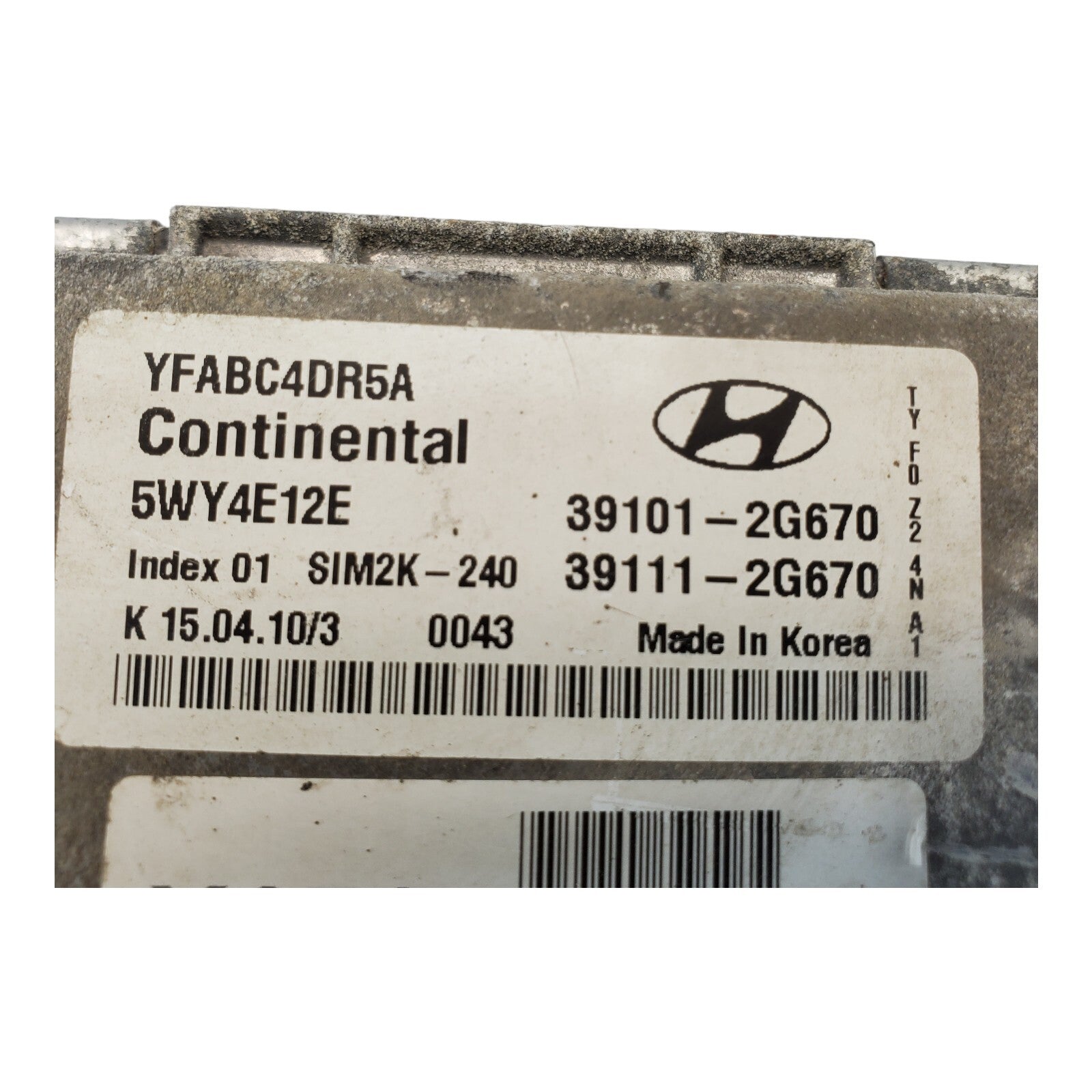 ✅2011 HYUNDAI SONATA 2.4 Engine Computer Module OEM ECM 39101-2g670