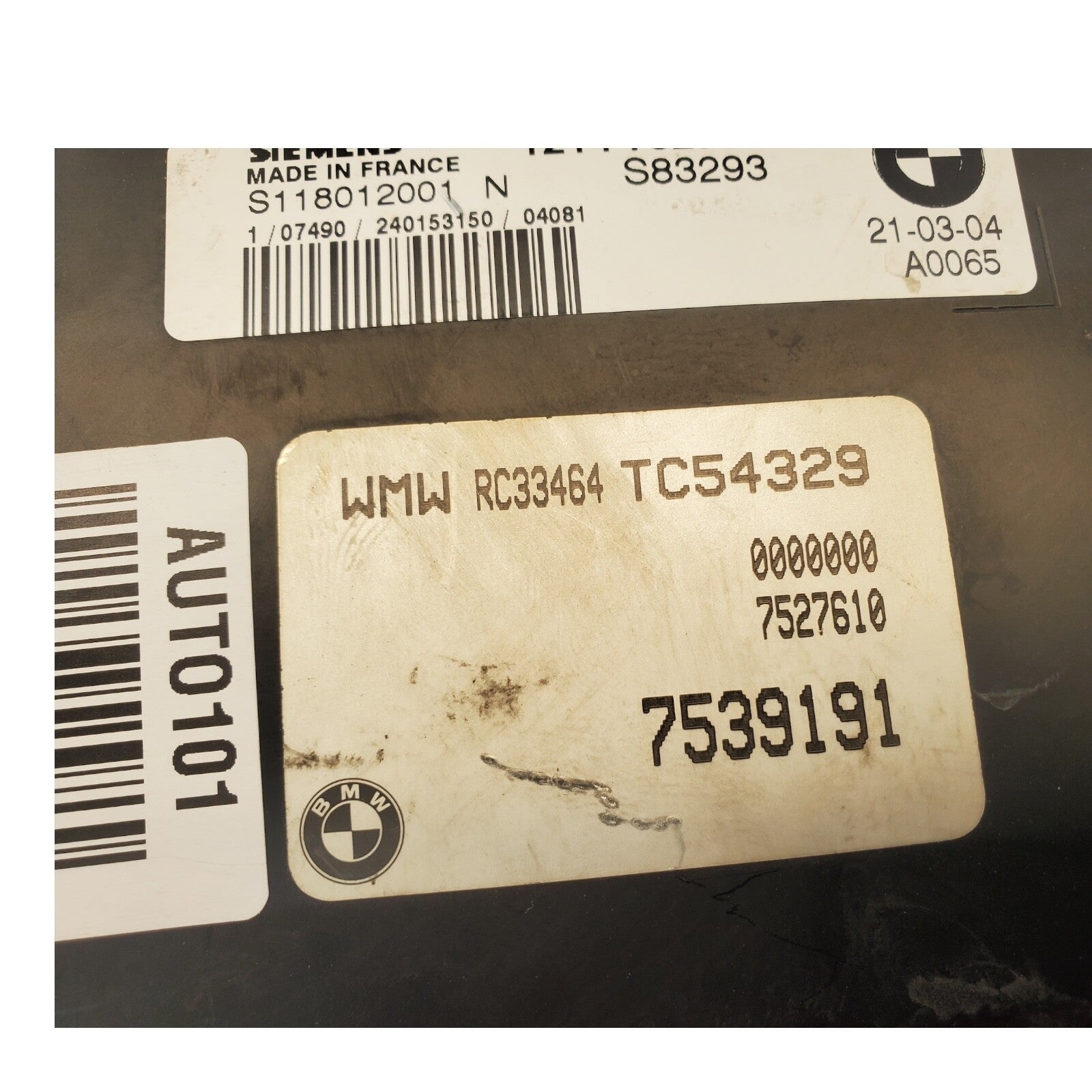 02-04 Mini Cooper Engine Computer Module ECM ECU Unit 7539191 OEM