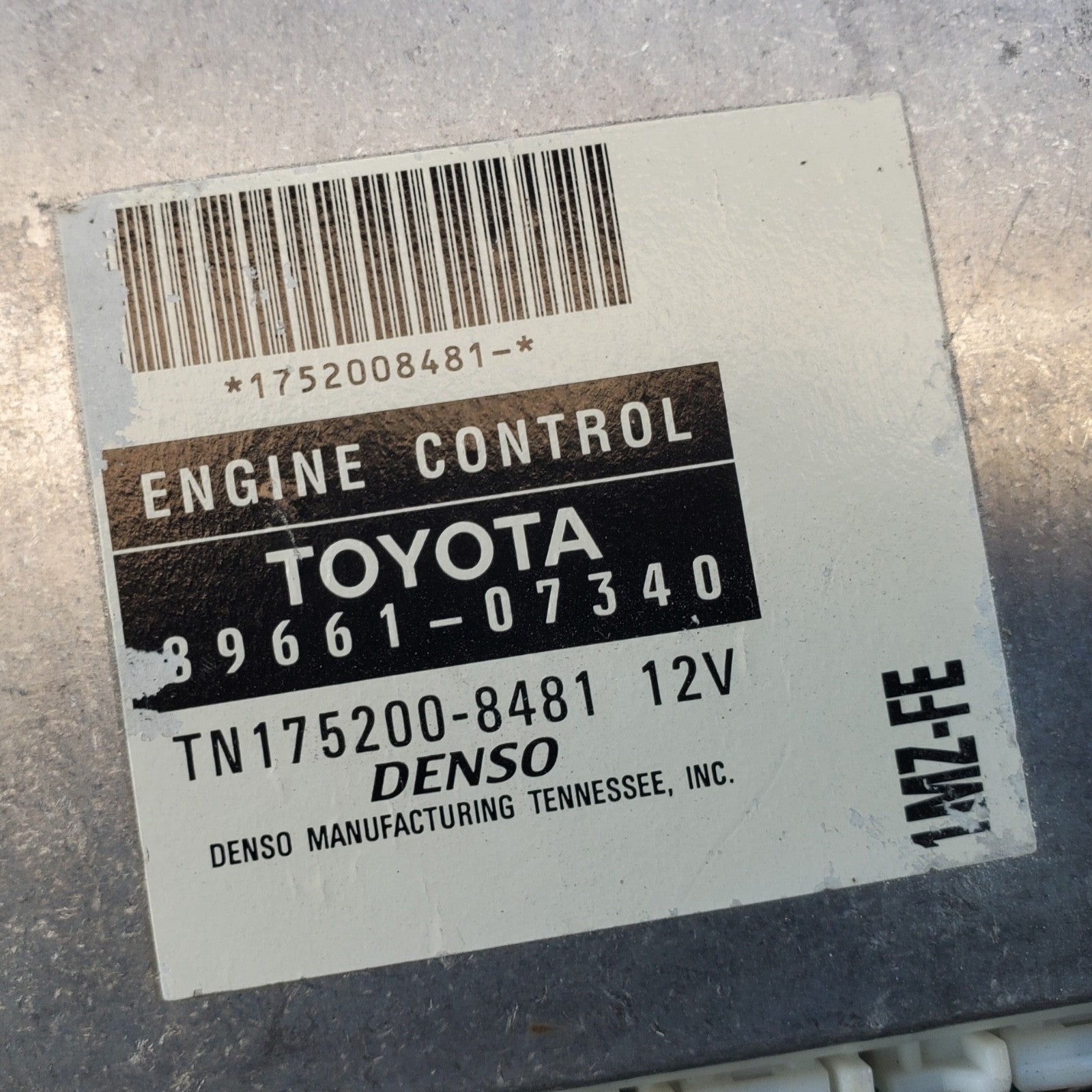 2002 Toyota Avalon 3.0l Ecu Engine Computer Control Module Brain Box 89661-07340