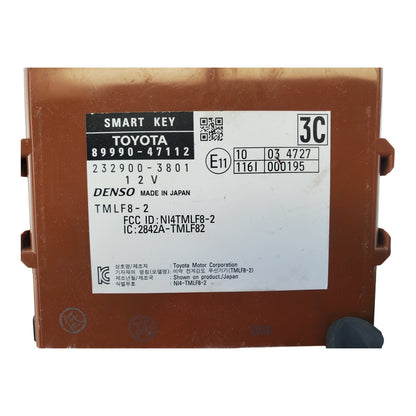 2016 TOYOTA PRIUS SMART KEY CONTROL MODULE OEM  89990-47112