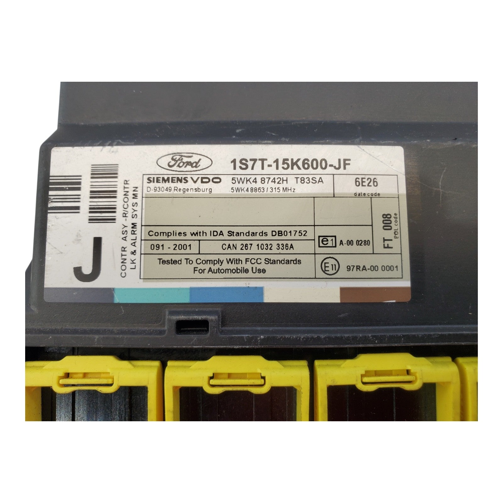 01 02 03 04 05 06 07 FOCUS CHASSIS ECM ID#1S7T15K600JF