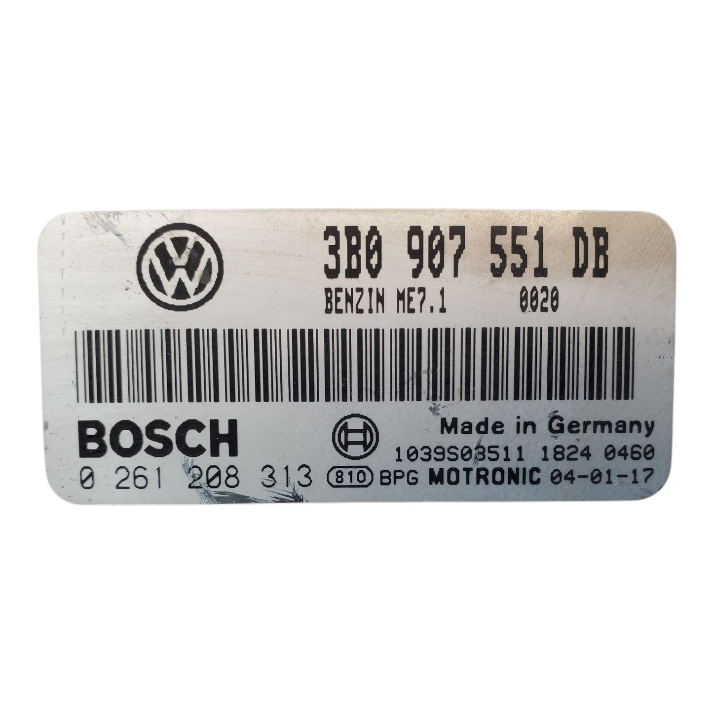 ENGINE CONTROL MODULE 2.8L 04 PASSAT 3B0 907 551 DB 3B0907551DB