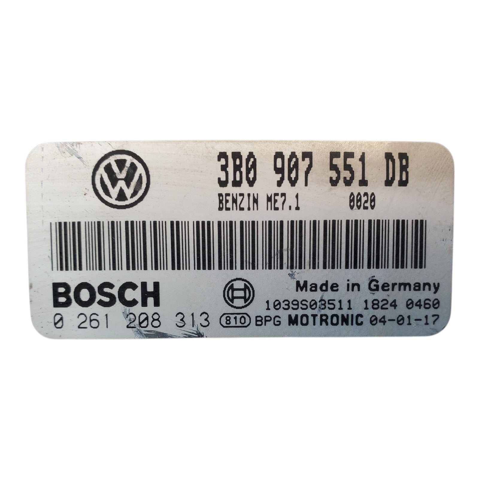 ENGINE CONTROL MODULE 2.8L 04 PASSAT 3B0 907 551 DB 3B0907551DB